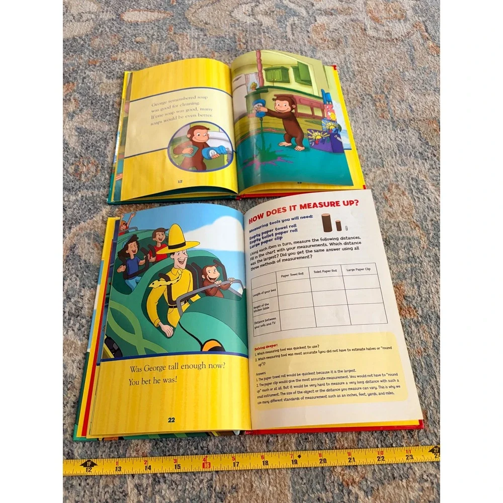 *4 for $20 Mix&Match* Set of 2 Curious George Early Readers Level 1 Books - Picture 3 of 6
